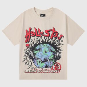 Hellstar Studios Heaven on Earth T-Shirt Beige